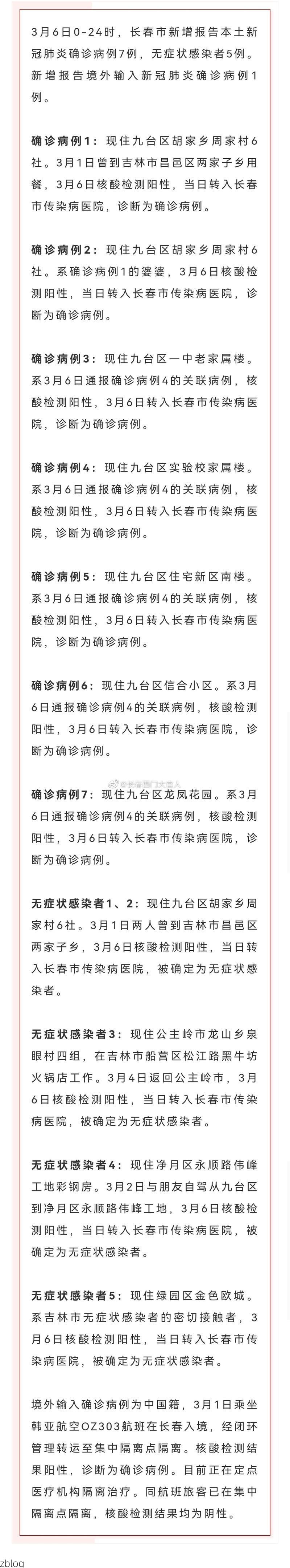 2022年3月18日九台市新增确诊病例情况