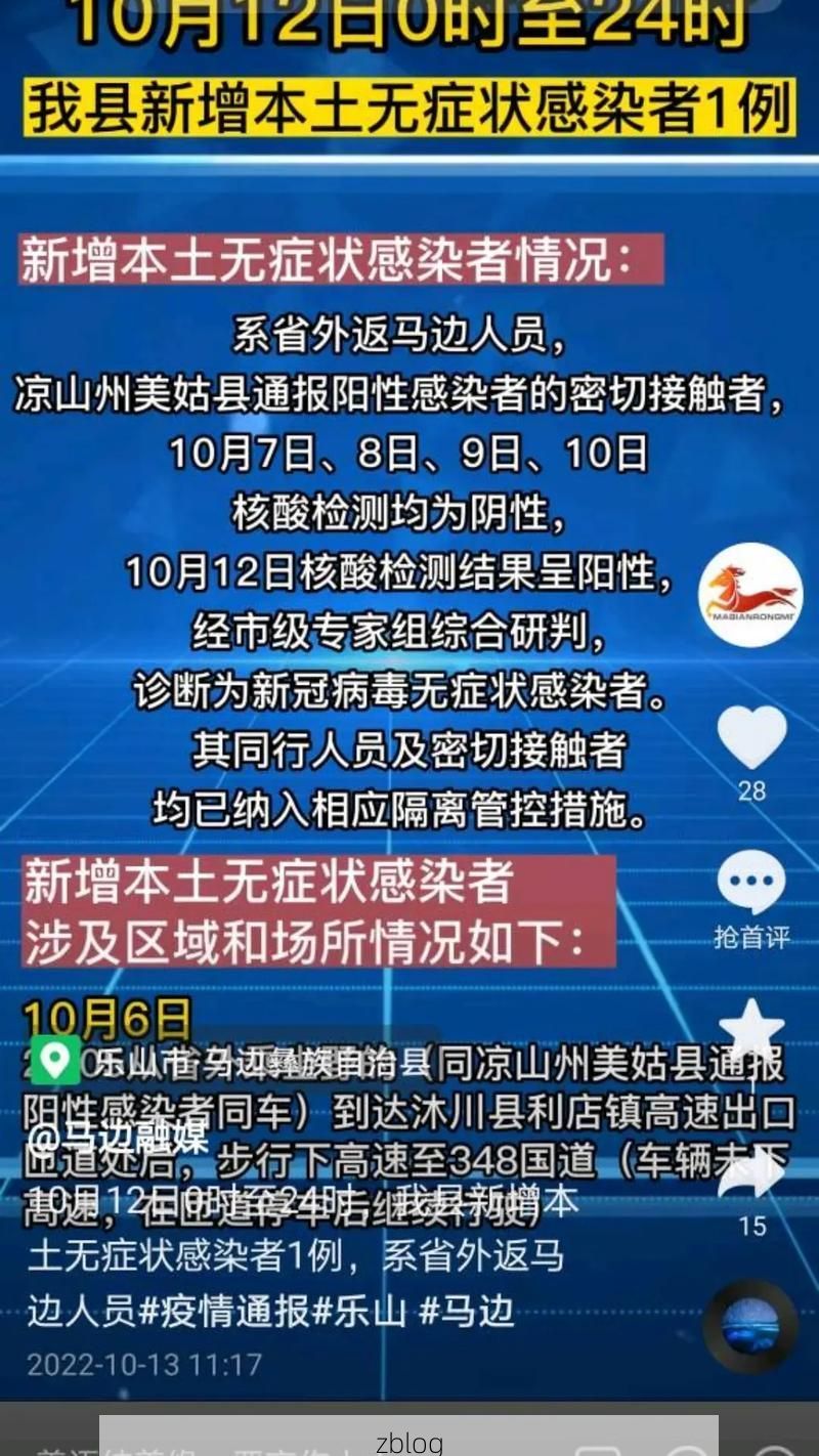 2022年11月20日马边新增确诊病例情况