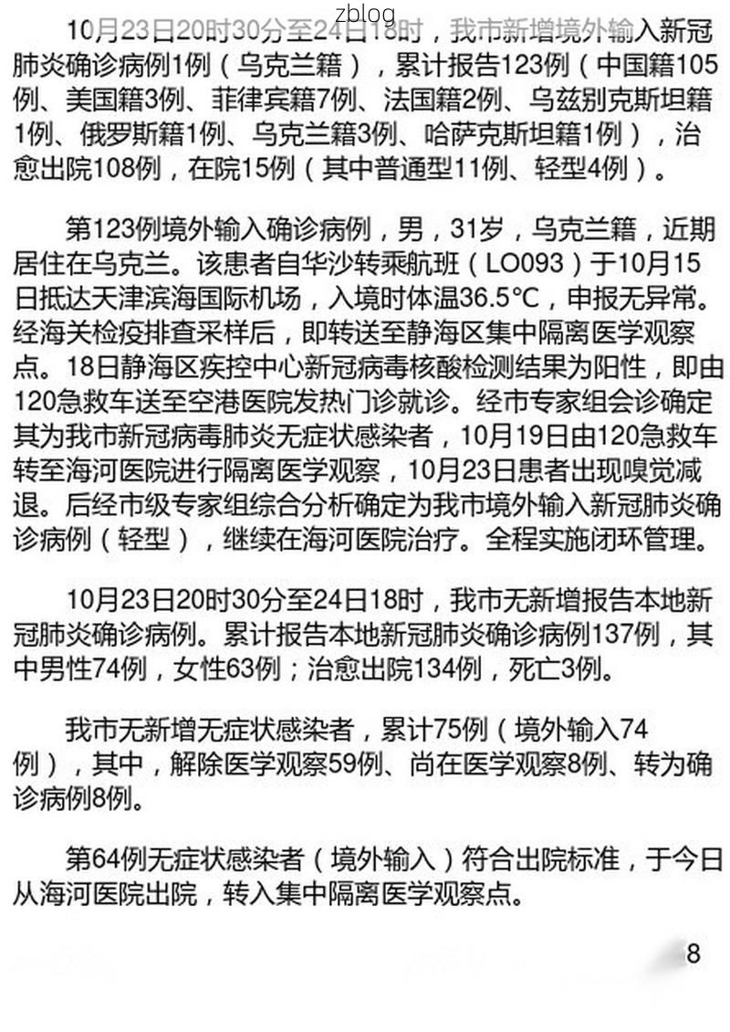 2022年1月10日天津新增确诊病例情况